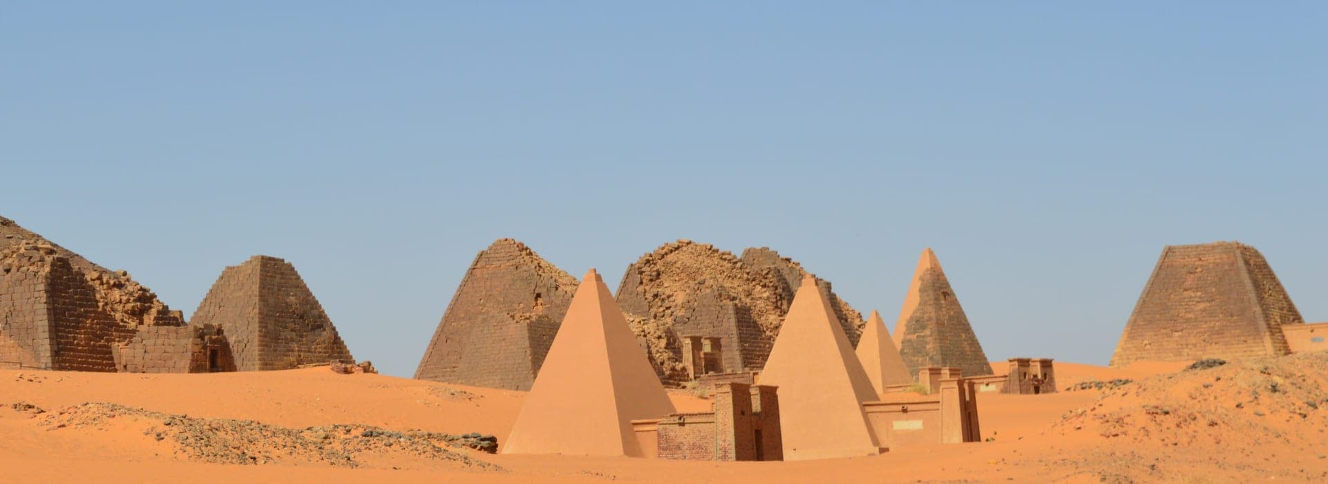 The pyramids of Meroë in Sudan